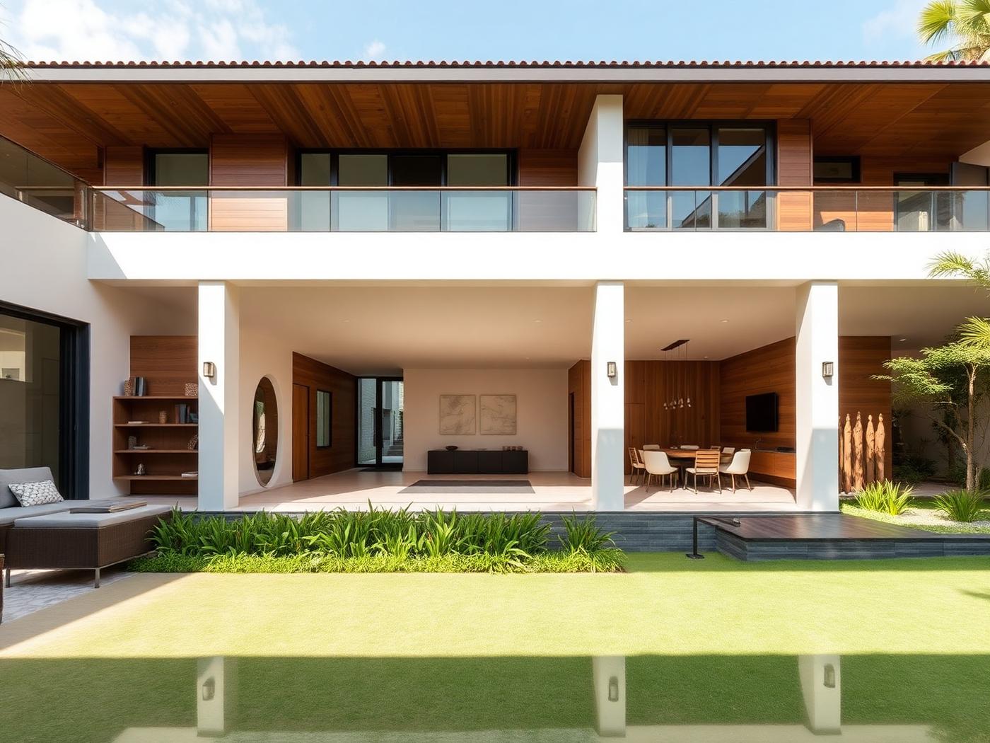 Casa família com terraço — Las Lomas Village