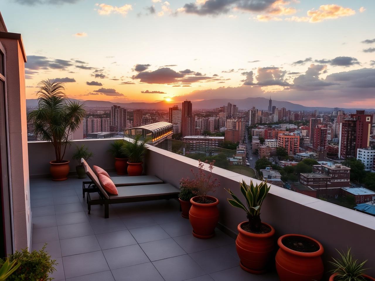 Penthouse com terraço panorâmico